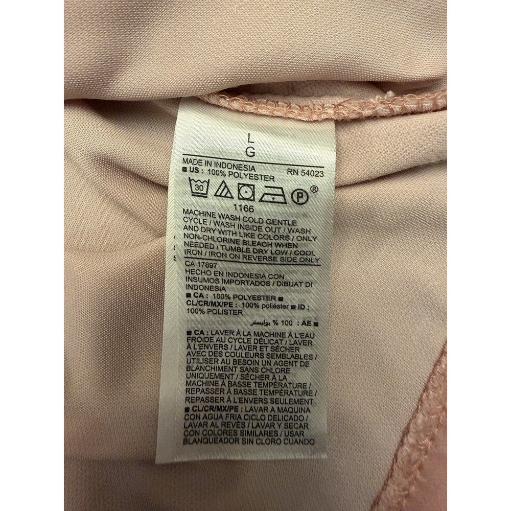 Old Navy Pink Solid Velvet V-Neck Dolman 3/4 Sleeve Pullover Blouse Women L Soft - Picture 4 of 7